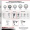 Service Caster 3.5 Inch SS Thermoplastic Rubber 1/2 Inch Stem Caster Set Total Lock Brake SCC SCC-SSTSTTL20S3514-TPRB-121315-4 - alternate 5
